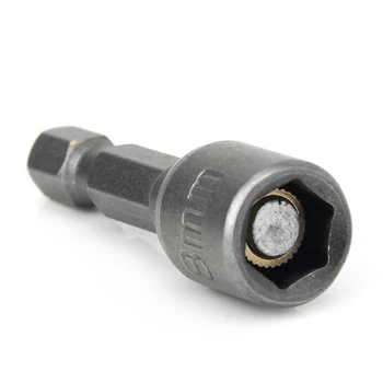 

10 Pcs Magnetic Nut Driver Set 8mm 5/16" Socket Adapter Hex Drill Bit
