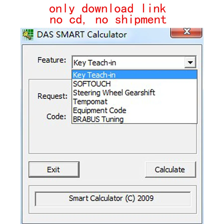 Для DAS умный калькулятор работает для XENTRY программного обеспечения до года - Цвет: only download link