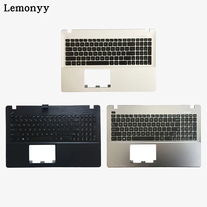 

US Laptop Keyboard For Asus X550 K550V X550C X550VC X550J X550V A550L Y581C F550 R510L keyboard Palmrest Upper White/Gray