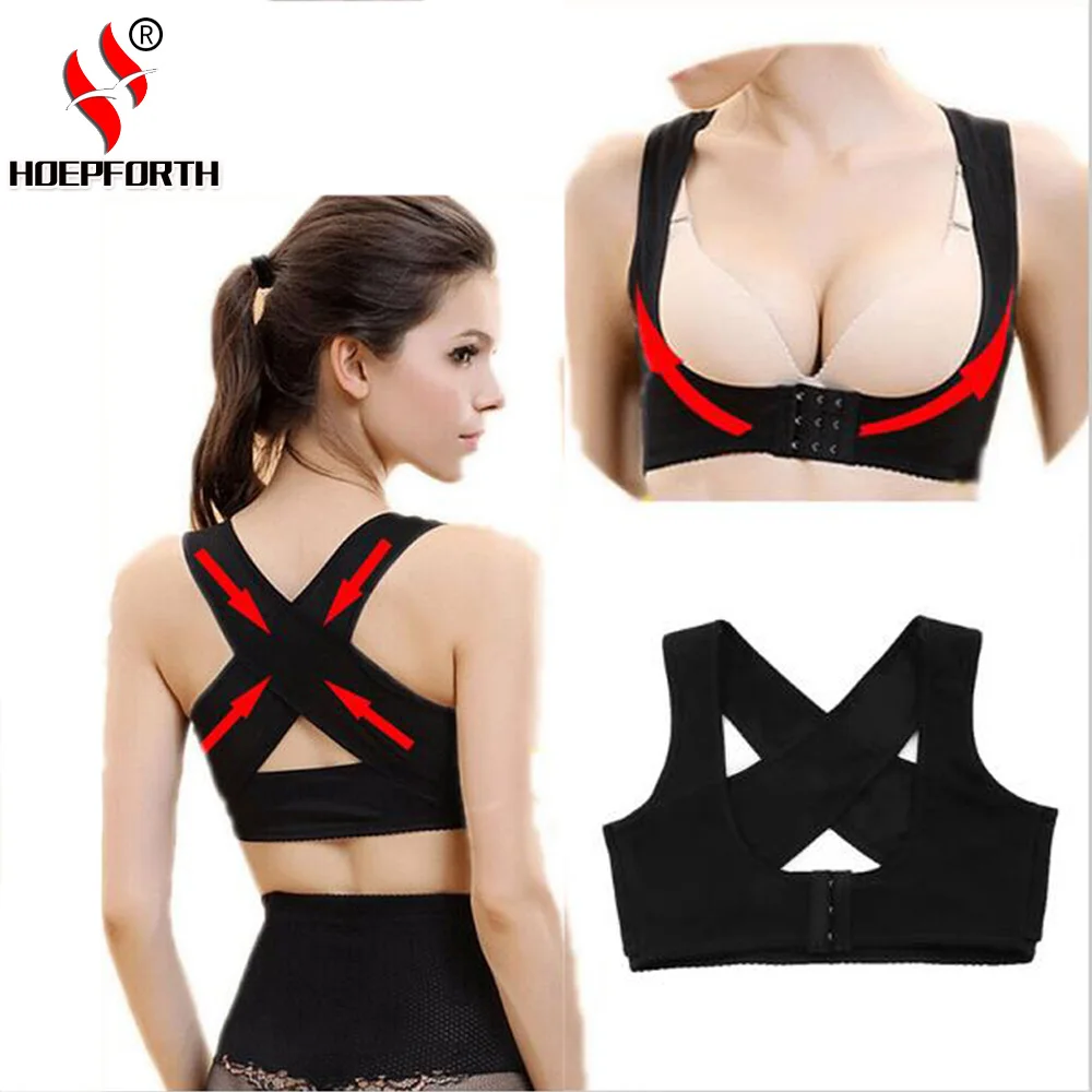 

HOPEFORTH Lady Elastic Posture Corrector Chest Support Back Straightener Shoulder Brace Waist Support Belt for Women S-XXL