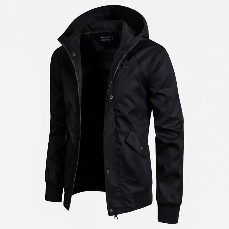AmberHeard, модные новые осенние мужские куртки-ветровки, высокое качество, приталенные пальто с капюшоном, мужская куртка-бомбер, мужская одежда