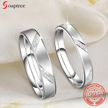 Soaptree Love Couple Ring Silver 925 Jewelry Rings For Men Wedding Rings 925 Sterling Silver jewelry trending Styles Jewellery