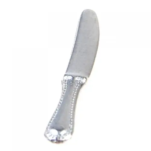 1/12 12 Pcs Dollhouse Miniature Forks, Spoons & Knifes Tableware Stainless Steel Tableware Set  Kitchen Accessories Toys