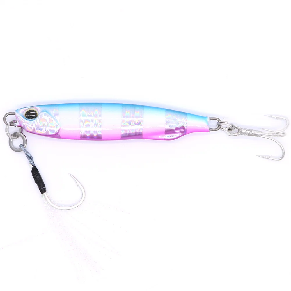 CASTFUN 20g 40g 60g Drag Metal Cast Slim Jig Fishing Lure Off Shore Jigging Lure