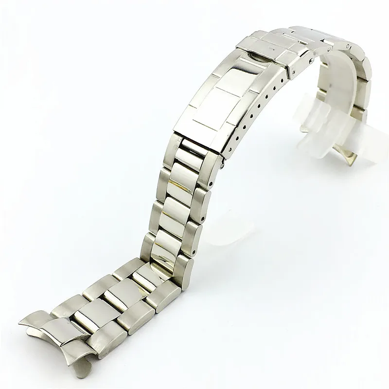 New Watchband watch band 20MM Men full Stainless Steel Butterfly Clasp gold silver For Rol Daytona Submariner Gmt strap