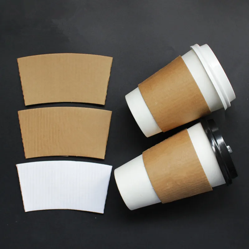 

50pcs High quality 90 caliber thick disposable coffee tea hot drink paper cup takeaway packing cup with lid insulation cup set