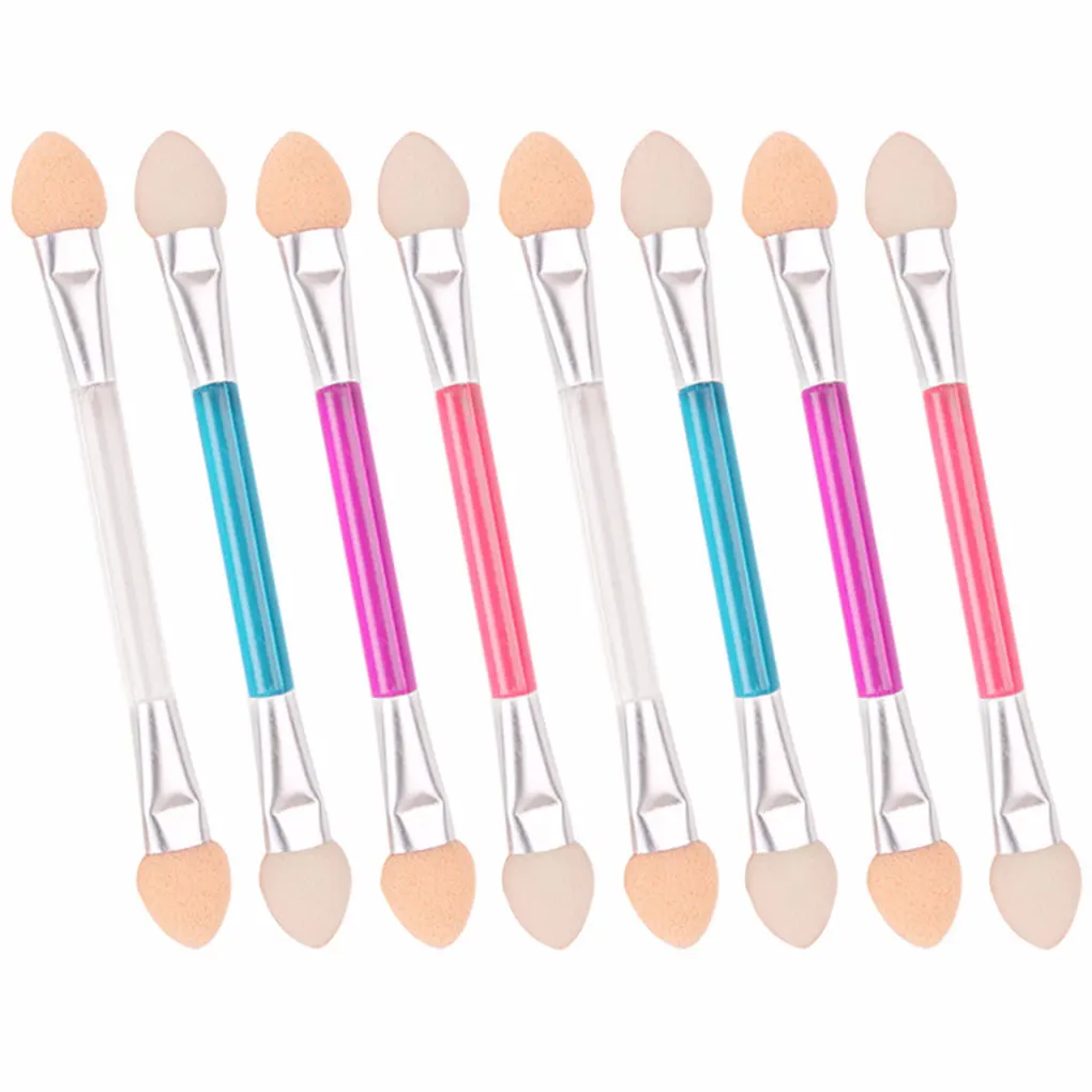 

4 Colors 10Pcs/set Eyeshadow Applicators Sanitary Eye Shadow Sponges Brush Foam Disposable Paint Brushes
