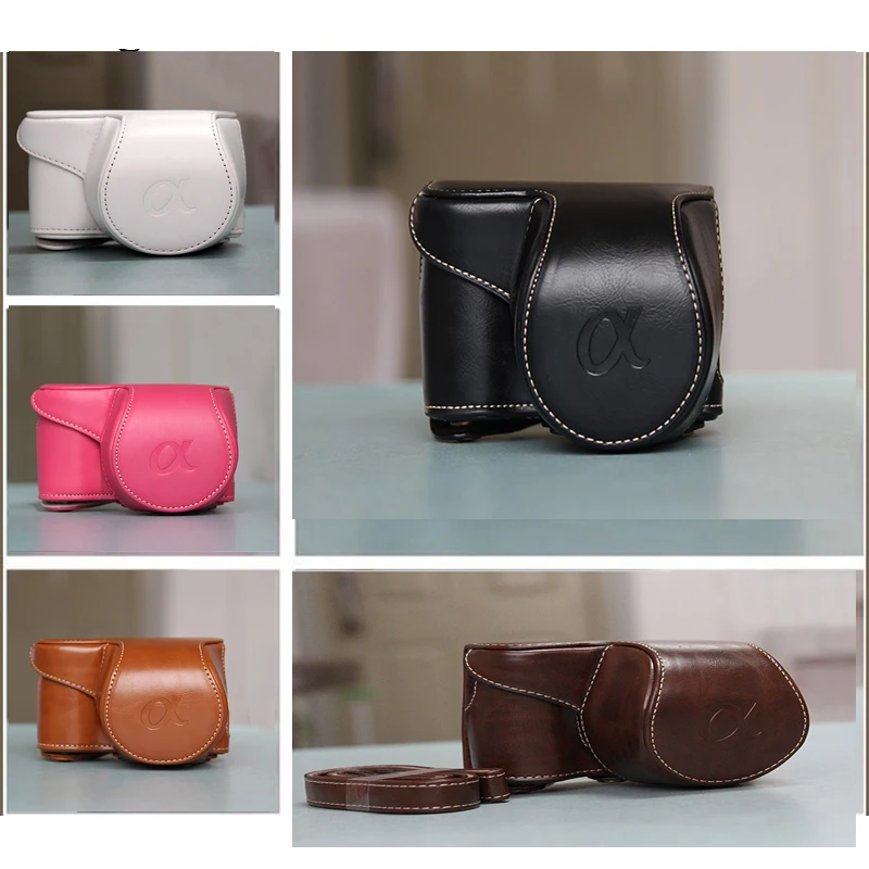 High quality Vintage PU leather Camera Bag Case Cover Pouch for Sony A5000 A5100 A6000 A6300 Camera цена High quality Vintage PU leather Camera Bag Case Cover Pouch for Sony A5000 A5100 A6000 A6300 Camera цены онлайн