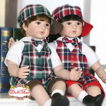 

Boutique bebe reborn doll silicone vinyl limbs 24" 60cm realistic princess girl reborn toddler babies dolls toys gift