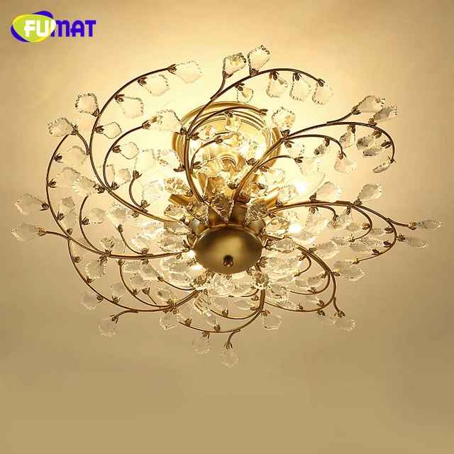 Best Price FUMAT European Retro Iron Round Crystal Ceiling Lights Living Room Plum Blossom Shape LED Ceiling Lamp for Bedroom Ceiling Light Best Price FUMAT European Retro Iron Round Crystal Ceiling Lights Living Room Plum Blossom Shape LED Ceiling Lamp for Bedroom Ceiling Light
