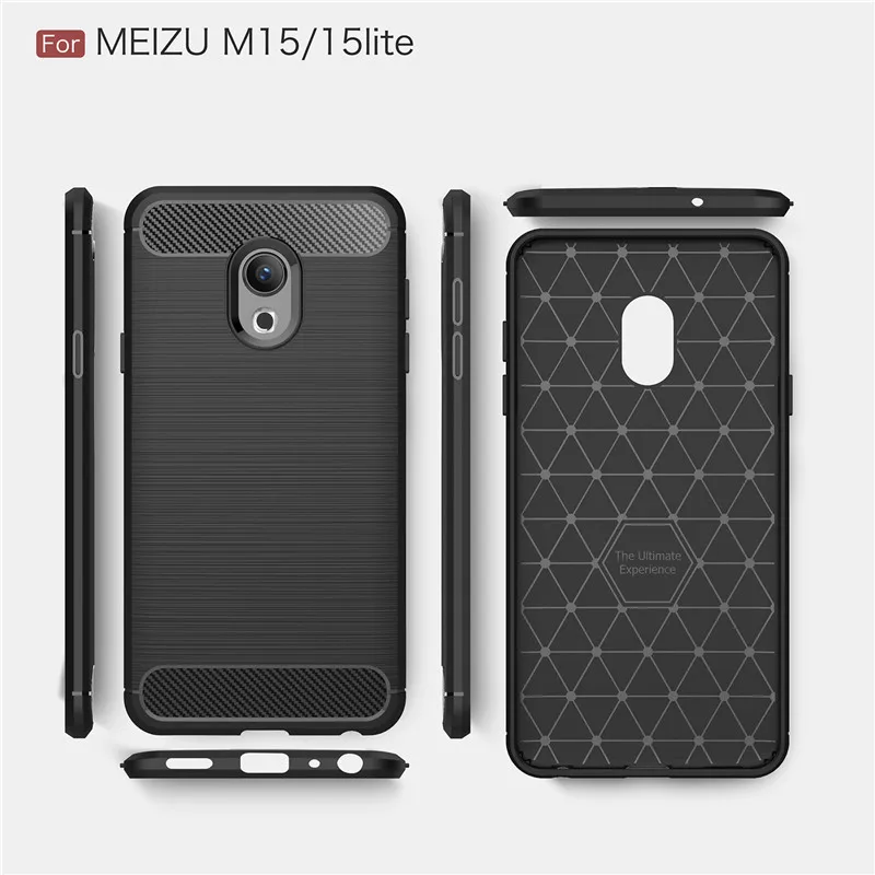 Чехол для Meizu MeiLan Note E2 E3 M5 M6 Примечание из фибры ТПУ мягкий чехол m5s M6s PRO 7 15 плюс M15