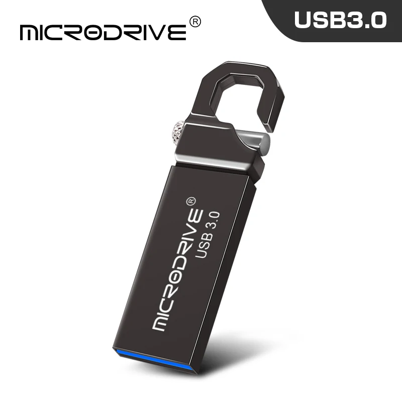 Флеш-накопитель USB 3,0 Металлический флеш-накопитель 4 GB/8 GB/16 GB/32 GB/64 GB 128 ГБ usb флэш-накопитель USB персонализированным логотипом флэш-накопитель брелок для ключей usb флэш-память - Цвет: Черный