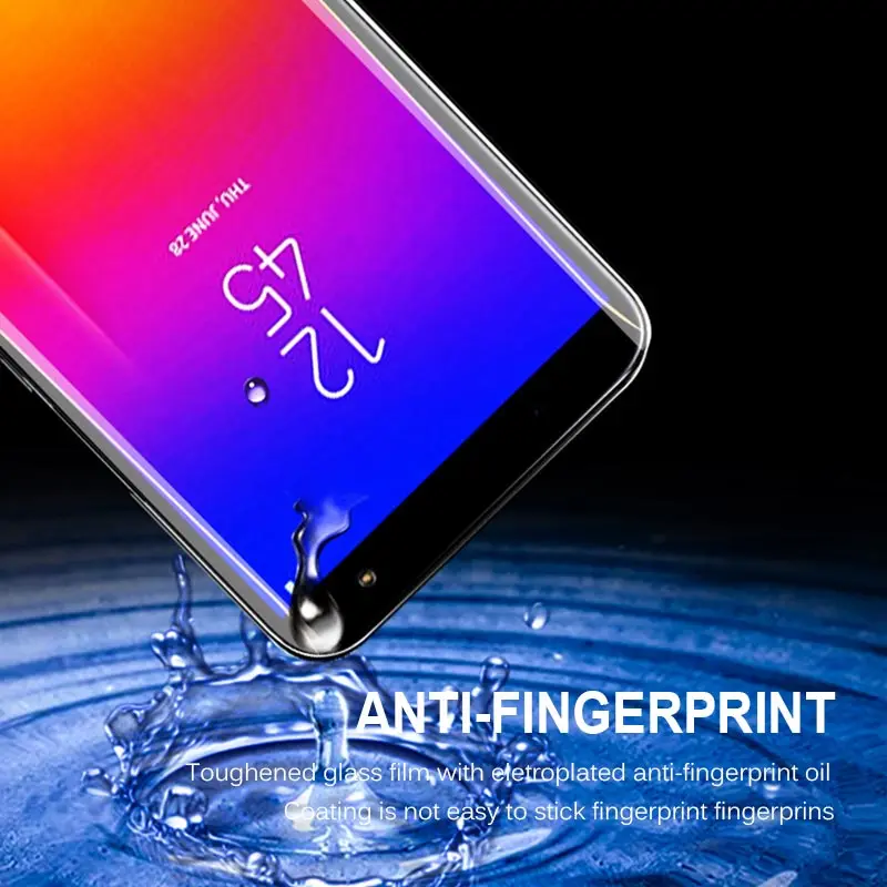 Защитное стекло 21D для Samsung Galaxy J6 J4 A6 A8 Plus A7 2019 2018 изогнутое стекло|Защитные стёкла