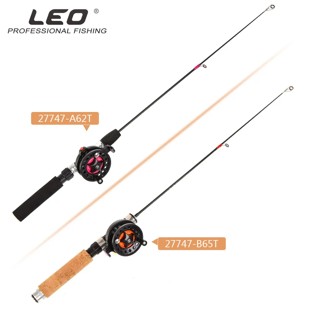 

LEO 27747 Fishing Rod Fishing Reel Super Short Telescopic Rods ABS FRP EVA Imitation Wood Ice Fishing Gear Pesca