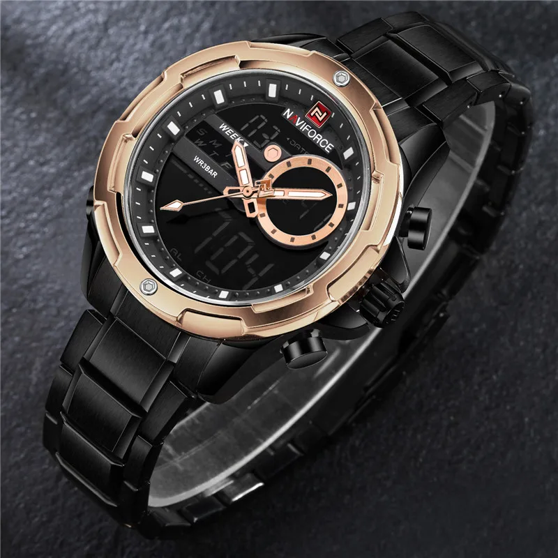 

New Reloj Hombre Men Watch Sport Mens Watches Top Brand Luxury MilitaryArmy Stainless Steel Analog LED Digital Quartz Male Clock