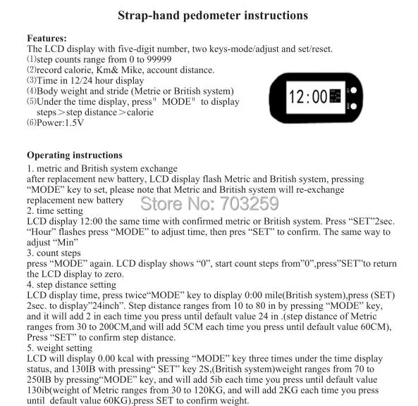 instructions
