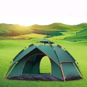 

2-3/3-4 Person Automatic Camping Tent Single/Double Layer Waterproof Open Anti UV Tourist Tents For Outdoor Hiking Beach Travel