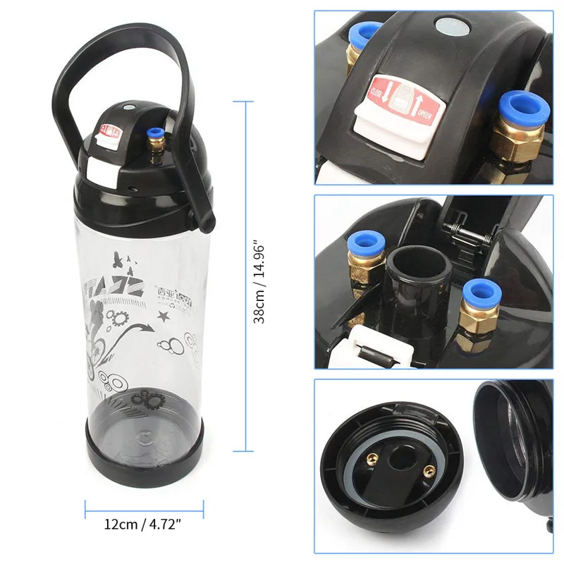 3L Milking Machine Goat Sheep Cow Electric Impulse Milker Double Teats Manual Milker Automatic Vacuum Pump Stainless Steel USEU (3)