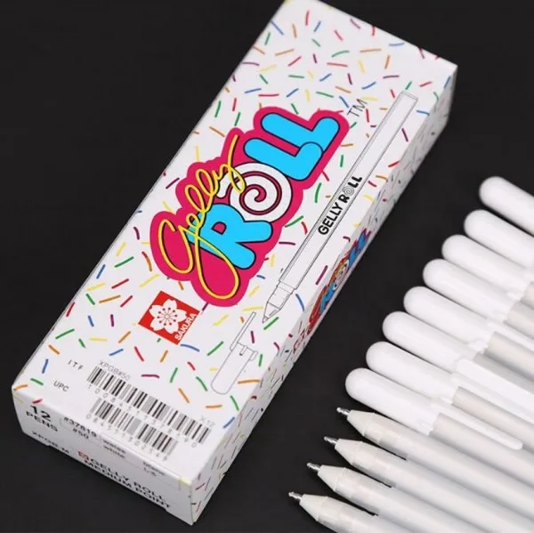 White Gel Pen  (10)