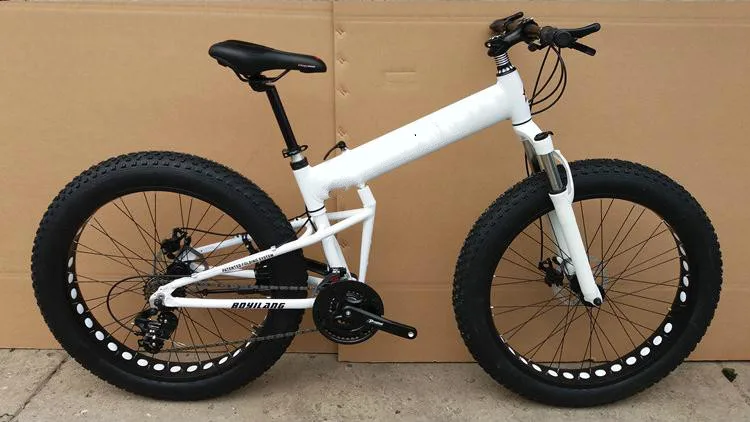 Best Kalosse 26*4.0 tires  Snow mountain bicycle  30 Speed  Microshift  folding Beach  bike  Hydraulic  brakes 26er 3