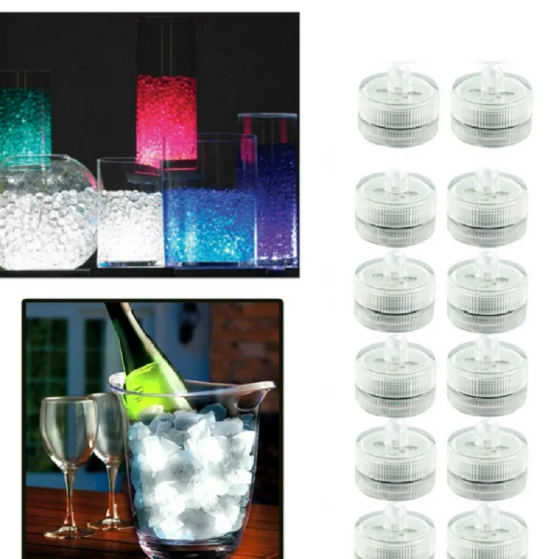 50PCS Bright White Single LED Submersible Wedding Eiffel Tower Vase Tea