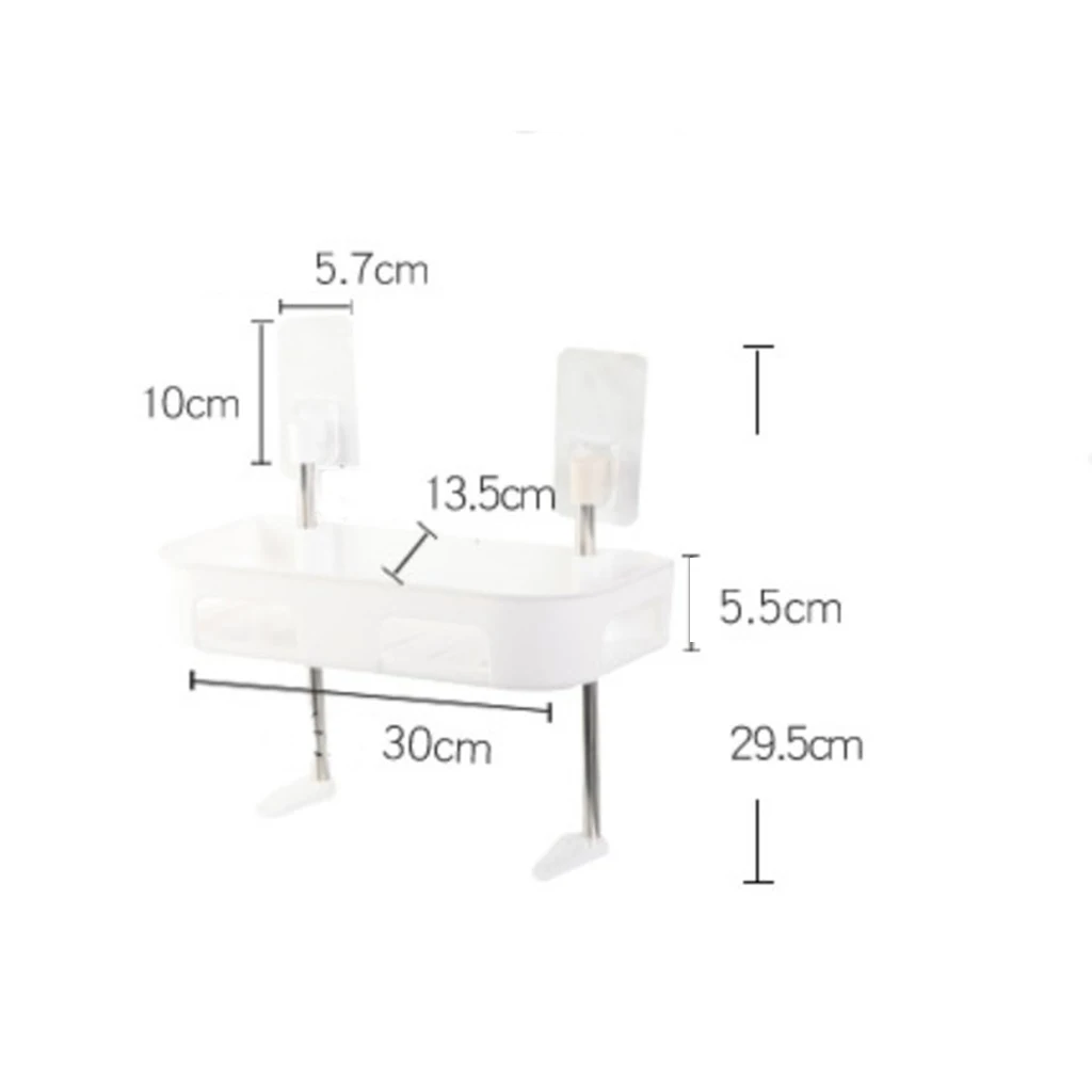 1/2/3 Layers Toilet Shelf Bathroom Storage Rack Wall-mounted Shower Shelf Shampoo Tissue Towels Holder Toilet Shower Organizer