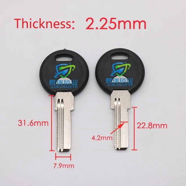 

JF013 Left Narrow Slot key embryo Replacement Length 31.6mm (10pcs) Free Shipping
