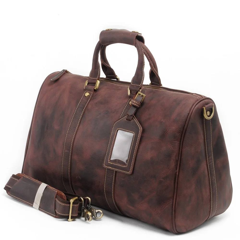 

European and American crazy horse first layer leather large capacity men full leather shoulder bags handbags MK8016