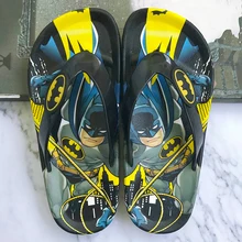 Летние детские тапочки для мальчиков и девочек; домашние Нескользящие сандалии для малышей; мягкие и удобные пляжные сланцы «Капитан Америка»