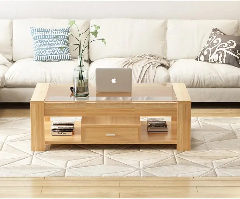 Flash Deal Tea Table Simple Modern Tempered Glass Tea Table Living Room Simple Small Huxing Creative Tea Table Table Table 17