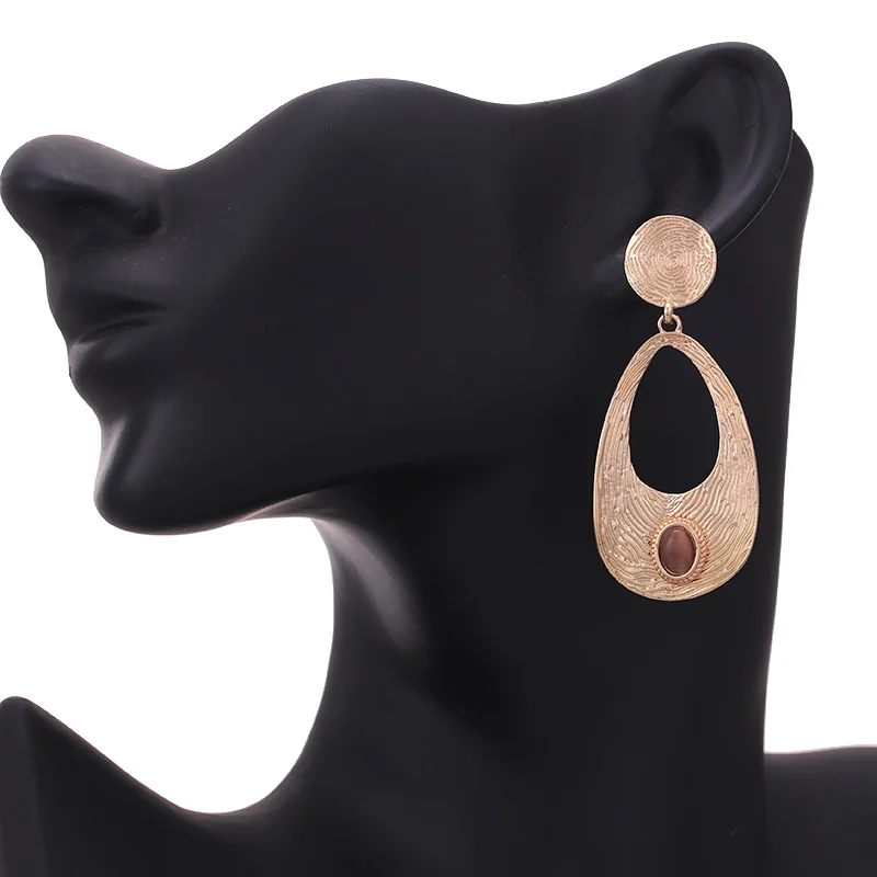 Oorbellen Zinc Alloy boho pendientes water drip Earrings (4)
