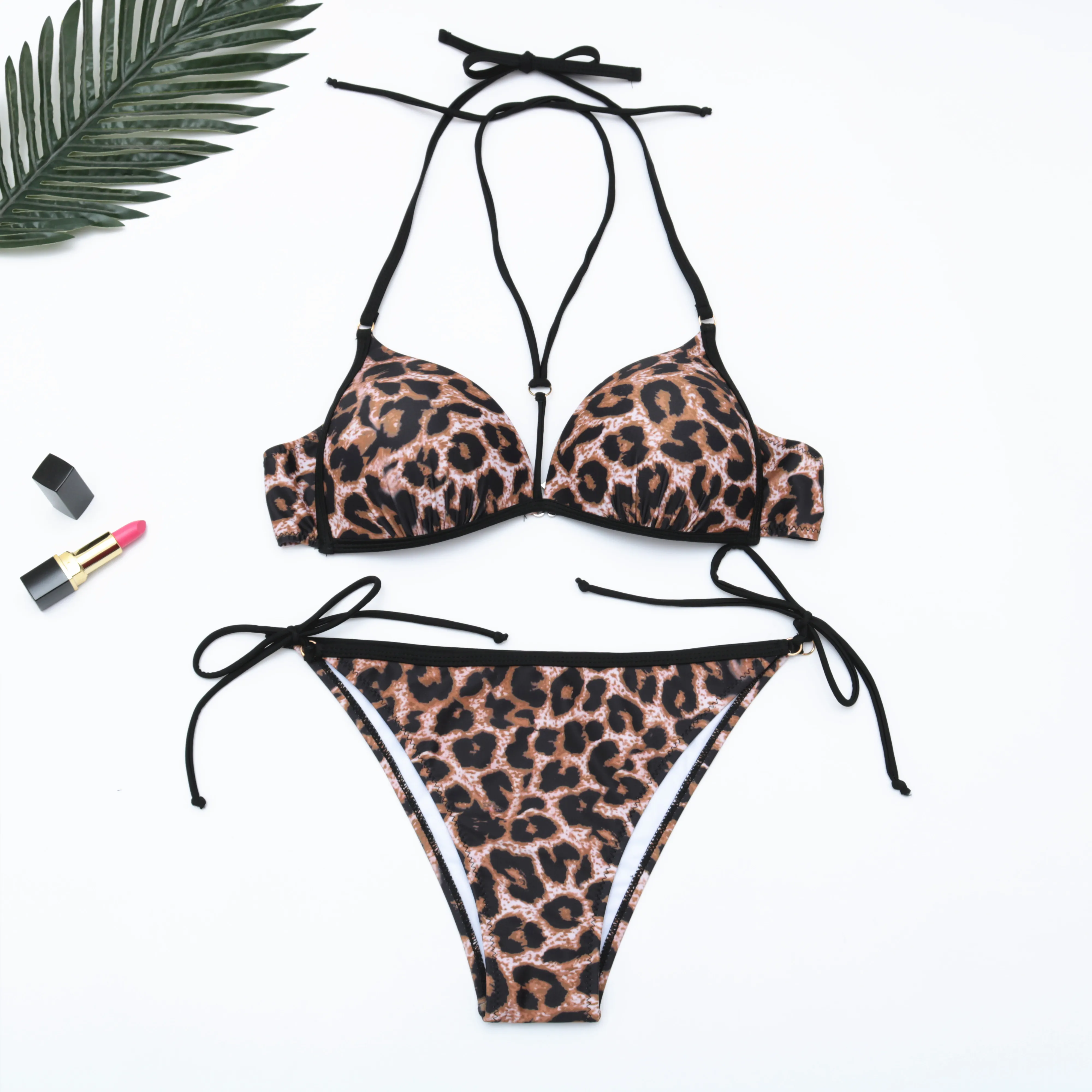 Preise 2019 Sexy Leopard Bikini Plus Size Bademode Frauen Badeanzug Push Up Bikini Set Badeanzug Sommer Strand Tragen Schwimmen anzug