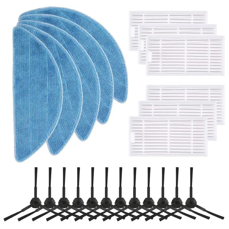 

Replacement Parts Compatible ILIFE V3s V3s pro V3 V5 V5s V5s pro Robot Vacuum Cleaner Accessories, 23 Pack (12 Side Brush + 6