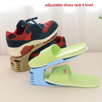 

8pcs/Set 7 Colors Fashion Double Shoe Racks Cleaning Storage Shoes Rack Convenient Shoebox Shoes Organizer Stand Shelf