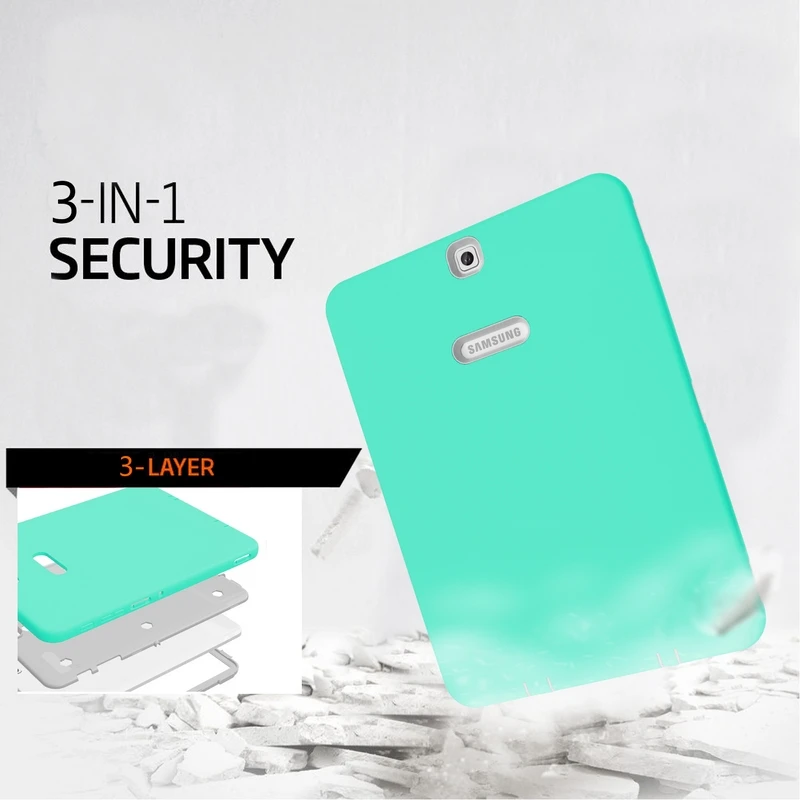 Для Samsung Galaxy Tab S2 9 7 T810 T815 T813N T819N Гибридный трехслойный сверхпрочный защитный