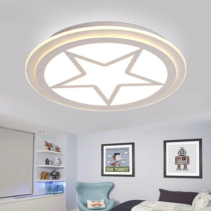 

Kid's Room Lighting Captain America Acrylic Ceiling Lights Child Bedroom Cartoon 42/52/62cm for Living Room Home Decoration Lamp
