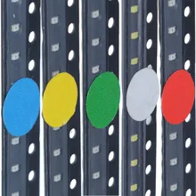 100 шт. 0805 SMD светодиодный Диод Ассорти SMD 0805 светодиодный светильник светодиод красный зеленый синий белый желтый 5 цветов светодиодный диодный эмиссор комплект