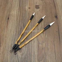 3 шт./компл. отличное качество Китайский кисти для каллиграфии ручка для волос волка, рисующей щетки, подходит для студентов