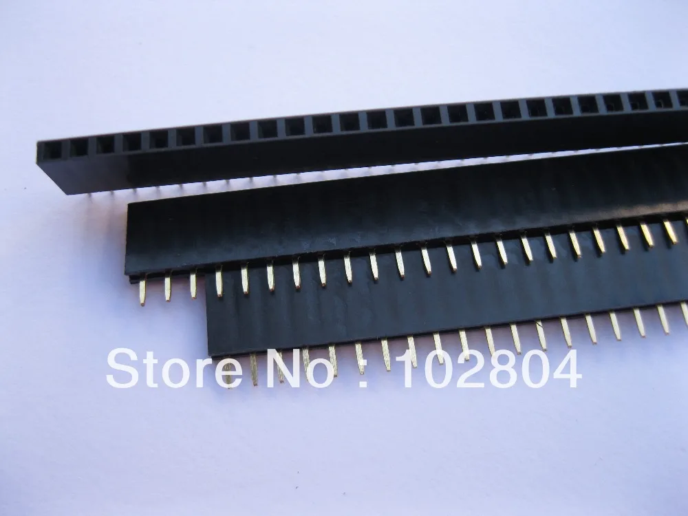 10 шт. Позолоченные 2 54 мм 1x40 40pin контактный разъем гнездовые розетки Однорядная