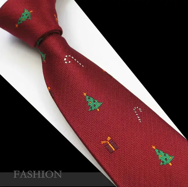 RBOCOTT Red Christmas Tie 7cm Snowman Ties For Christmas Day Men's Blue