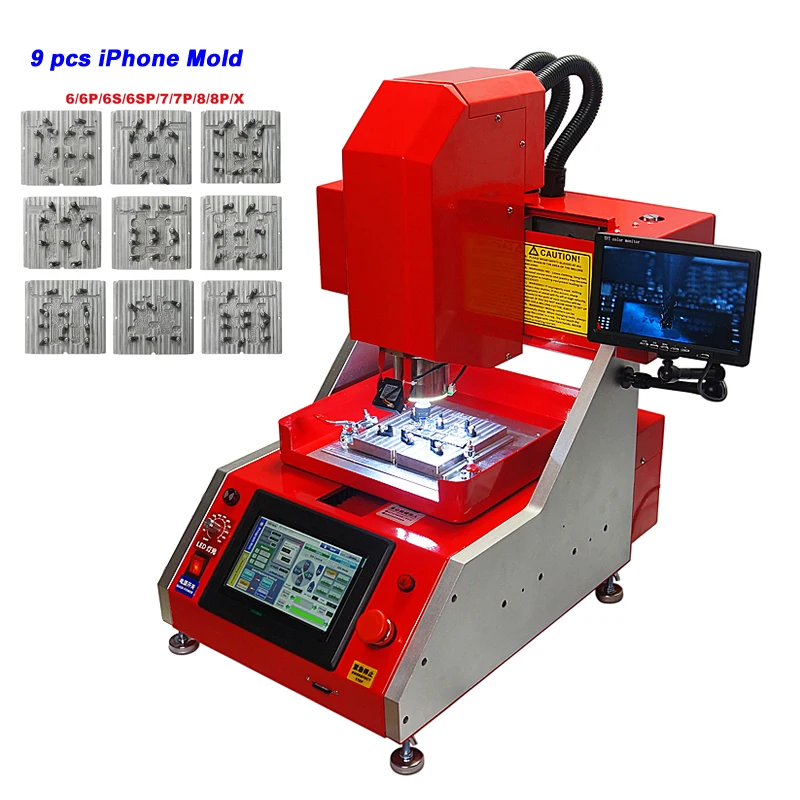 

Auto CNC iPhone Repair Machine IC CNC Router Milling Machine for iPhone 6/6P/6S/6SP/7/7P/8/8P/X with Relative Files