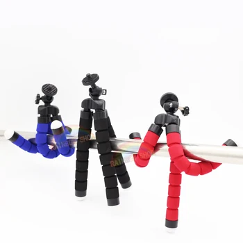 

Mini Tripod Digital Camera Mobile Phone Stand Flexible Grip Octopus Monopod Flexible for Octopus Digital Camera clip rubberized