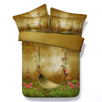 

Colorful 3D printed floral duvet cover set pillow shams plant bedding sets home textiles queen king bedspreads for girls adults