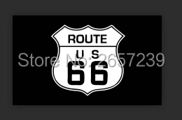 3x5FT US Route 66 флаг banner150X90CM polyester полиэстер латунные люверсы пользовательский флаг