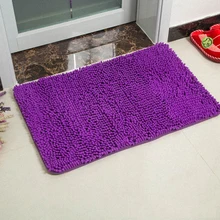 Твердый ковер синель Противоскользящие коврики абсорбирующие коврики для ванной комнаты в форме сердца передние двери Коврики для спальни гостиной 50 см x 80 см