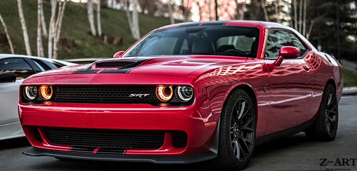 Передний бампер Z ART PP для Dodge Challenger 2018 2019 передний hellcat challenger SRT Look PP|Амортизаторы| |