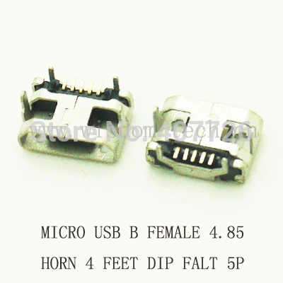 10pcs/lot B type phone tail charing connector USB jack female socket 4.85 horn Micro USB connector 5P DIP FLAT MOUTH 10pcs/lot B type phone tail charing connector USB jack female socket 4.85 horn Micro USB connector 5P DIP FLAT MOUTH