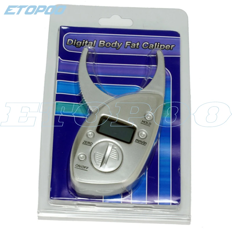 Digital Body Fat Caliper Electronic Tape Measure Pack Skin Tester Combo 