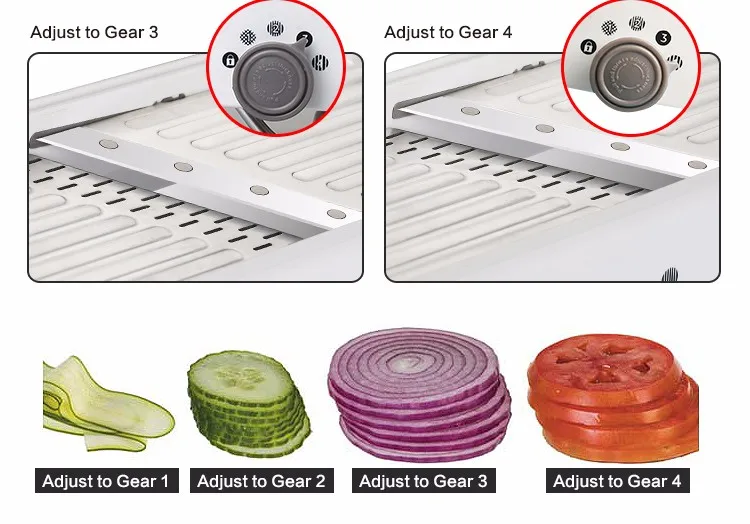  Manual Vegetable Cutter Mandoline Slicer Onion Potato Cutter Carrot Grater Julienne Fruit Vegetable - 32777367899
