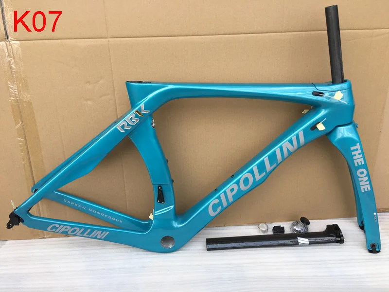 Excellent 2018 newest carbon road bike frame black grey Cipollini RB1K THE ONE Carbon Road Frame free shipping di2 bike carbon road frame 9